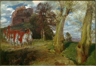 Uitstapje van Moorse ruiters door Arnold Böcklin